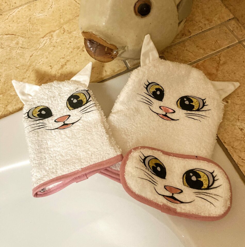 Ensemble pour le bain : Chat